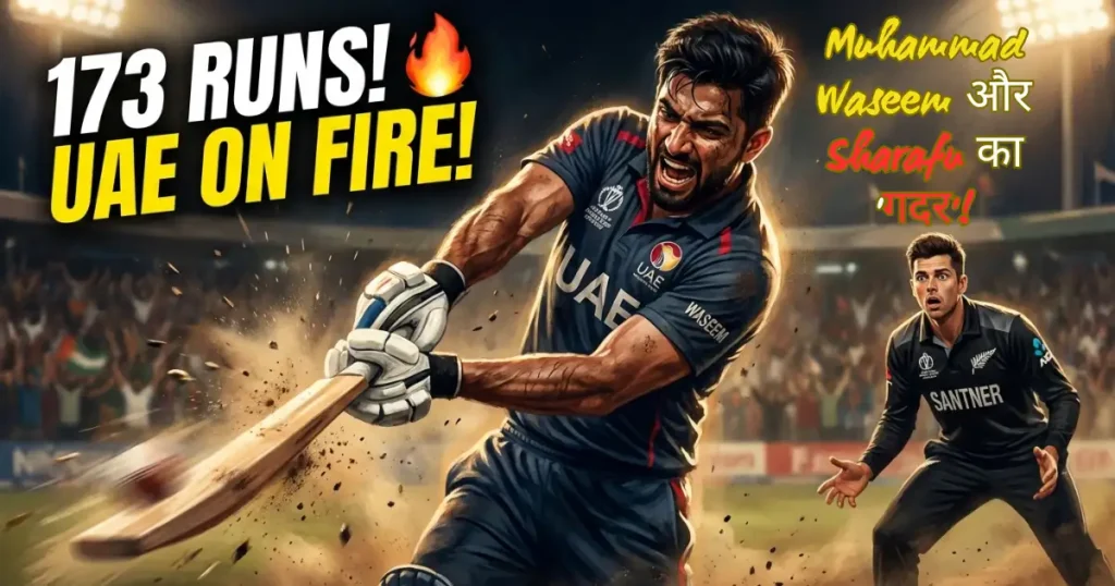 Muhammad Waseem और Sharafu का ‘गदर’! Kiwis की जमकर धुलाई, खड़ा किया 173 का स्कोर! 🔥